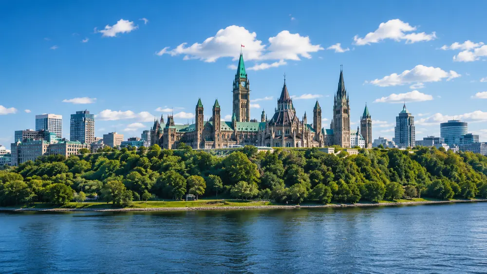 Ottawa skyline and river